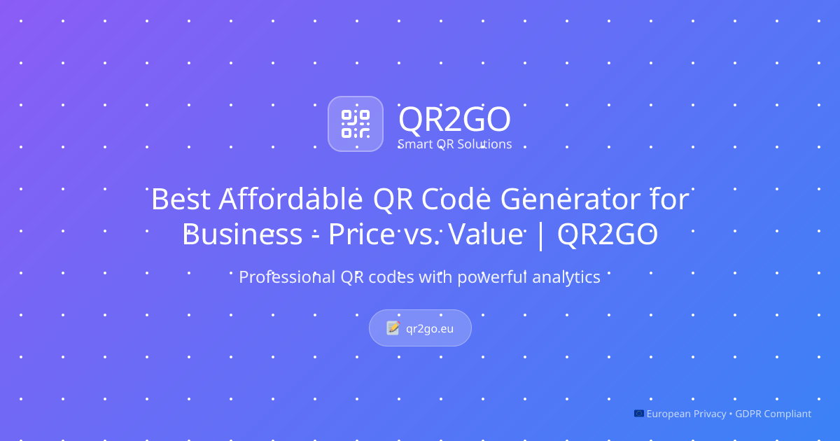 Best Affordable QR Code Generator for Business - Price vs. Value ...